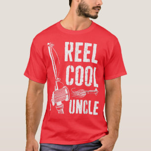 T-shirt Fête des pères de pêche de l'oncle Cool Mens Reel