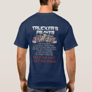 T-shirt Fête des pères de prière du camionneur - Semi-cond