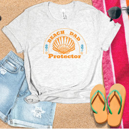 T-shirt fête des pères de protection de plage papa