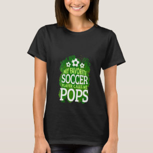 T-shirt Fête des pères des femmes Mon joueur de football f