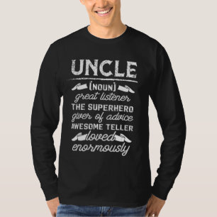 T-shirt Fête des pères des hommes - Définition de l'oncle