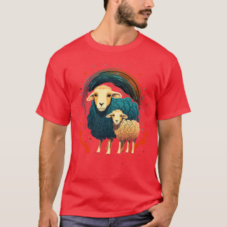 T-shirt Fête des pères des moutons