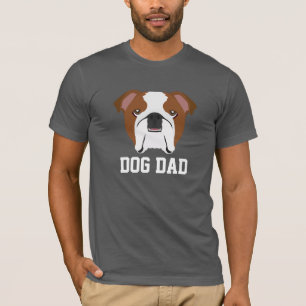 T-shirt Fête des pères Dog Dad English Bulldog