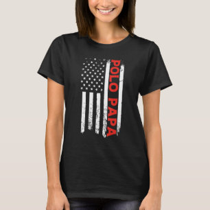 T-shirt Fête des pères du drapeau américain Polo Papa