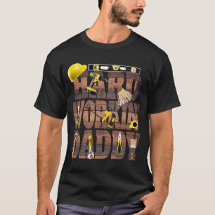 T-shirt Fête des pères Dur Travailler Daddy Outils et Ha d