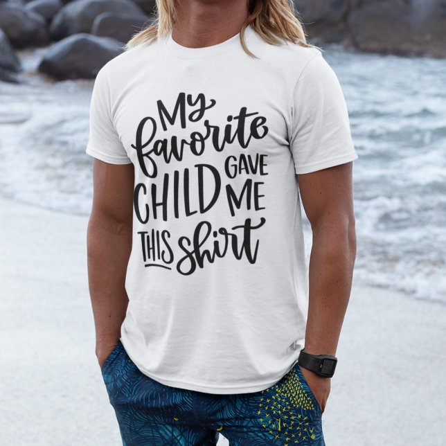 T-shirt Fête des pères enfant préférée (Créateur téléchargé)