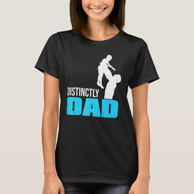 T-shirt Fête des pères Fier Famille Distinctement Papa (Devant)