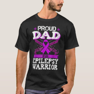 T-shirt Fête des pères Fier Papa Épileptique Guerrier Épil