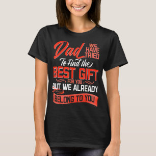 T-shirt Fête des pères Fille Fils Femme Douce Message pour