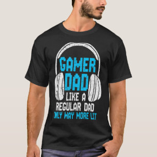 T-shirt Fête des pères Gamer Papa Hommes De Femme Fille