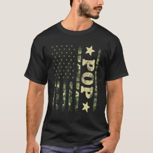 T-shirt Fête des pères Grand-père Abuelo Camouflage Americ