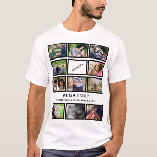 T-shirt Fête des pères grand-père moderne personnalisée 11