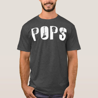 T-shirt Fête des pères Guitare Lover Best Pops Ever Guitar