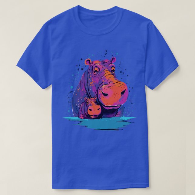 T-shirt Fête des pères Hippo (Design devant)