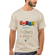 T-Shirt Fête des Pères 'J'aime Papa' | Blocs ABC M
