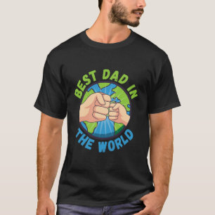 T-shirt Fête des pères Meilleur papa du monde Pompe des ho