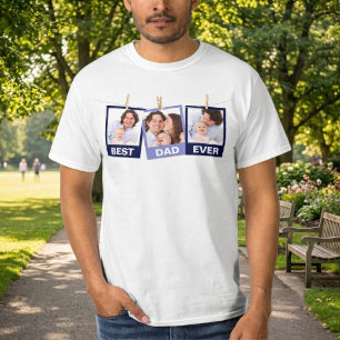 T-shirt Fête des Pères   Meilleur Papa Ever 3 Collage de P