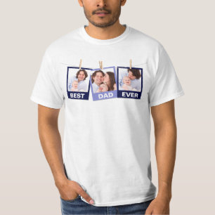 T-shirt Fête des Pères   Meilleur Papa Ever 3 Collage de P