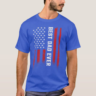 T-shirt Fête des pères Meilleur père jamais avec US Americ