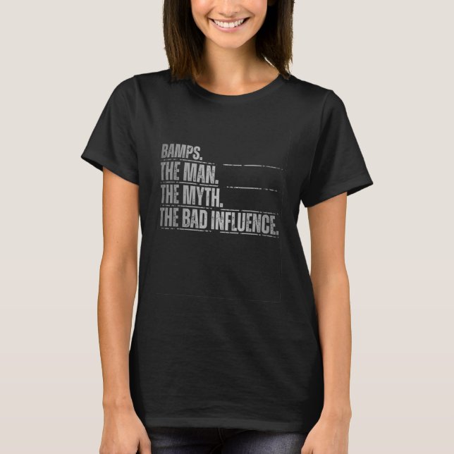 T-shirt Fête des pères Mens Bambages L'Homme Le Mythe Le M (Devant)