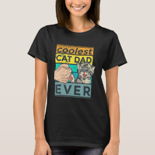 T-shirt Fête des pères Mens Le Chat Le Plus Coolé Papa Jam