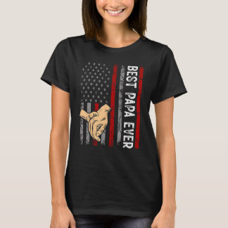 T-shirt Fête des pères Mens Meilleur Pap Jamais Avec US Am