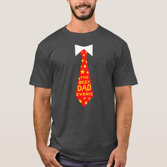 T-shirt Fête des pères Mens Meilleur Papa Jamais Cravate D (Devant)