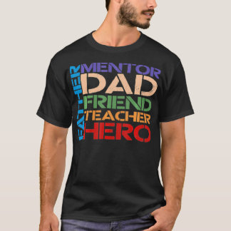 T-shirt Fête des Pères Mentor Papa Ami Héros