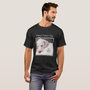 T-shirt Fête des pères mignonne Chien Chien Chien Blanc Sn