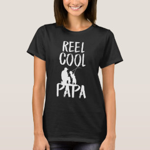 T-shirt Fête des Pères Moulinet de pêche Papa cool Dad 1