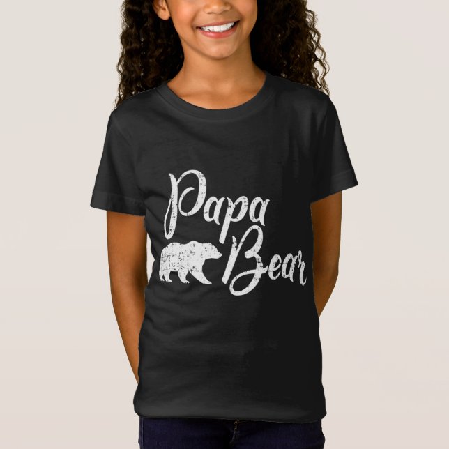 T-Shirt Fête des pères Papa Bear (Devant)