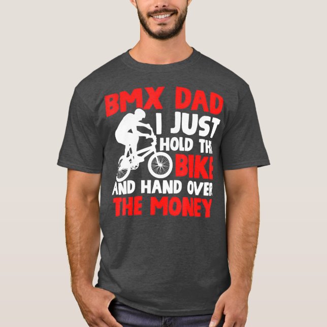 T-shirt Fête des pères papa BMX (Devant)