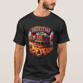 T-shirt Fête des pères papa Daddest en ville