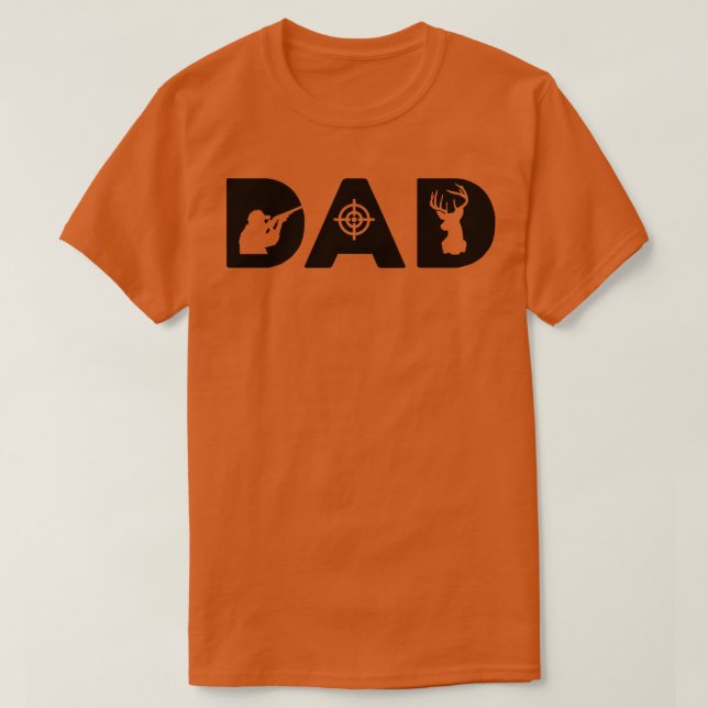 T-shirt fête des pères papa de chasse (Design devant)