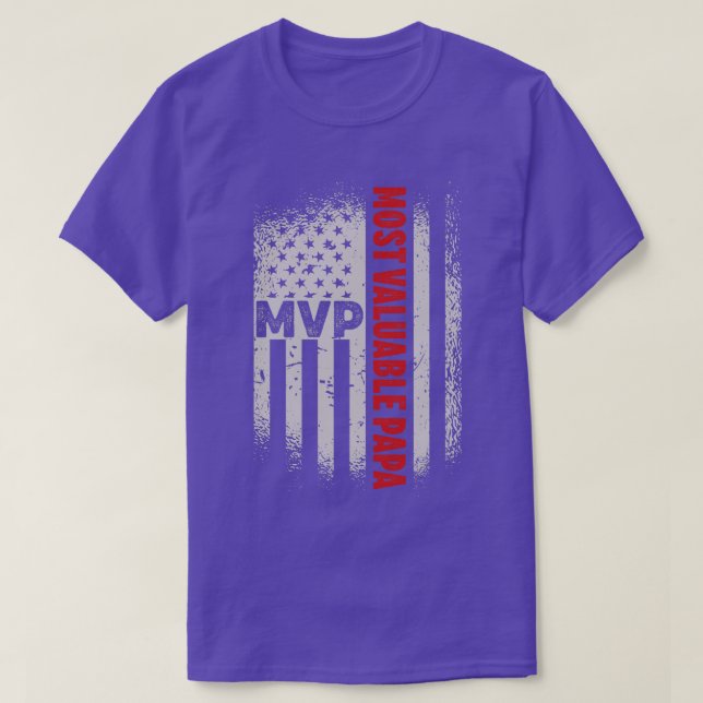 T-shirt Fête des pères Papa papa la plus précieuse (5) (Design devant)