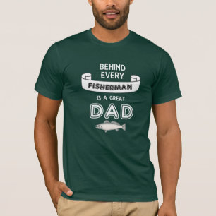 T-shirt Fête des pères pêchant la grande chemise de pap