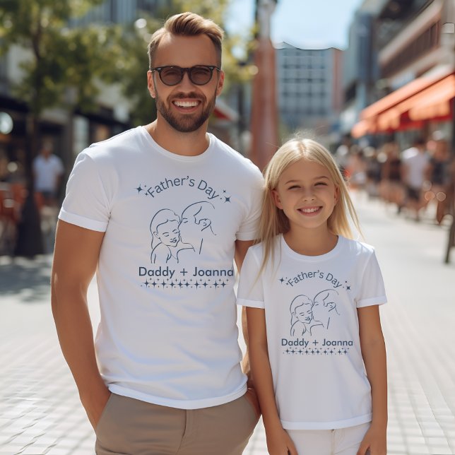 T-shirt Fête des pères, père et fille (Créateur téléchargé)