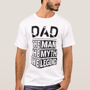 T-shirt Fête des pères Personnalisée L'Homme Le Mythe La L