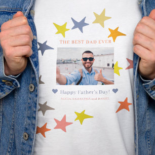 T-shirt Fête des pères personnalisée photo meilleur père j
