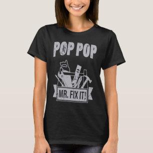 T-shirt Fête des pères Pop Fixer Plus Taille Graphique