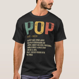 T-shirt Fête des pères Pour Homme Pop Définition Grandpa