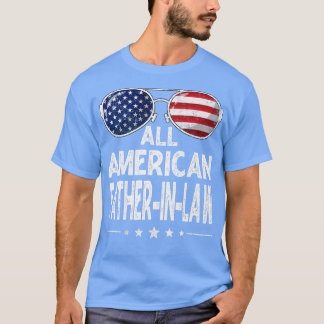 T-shirt Fête des pères rétro Hommes Tous père américainInL