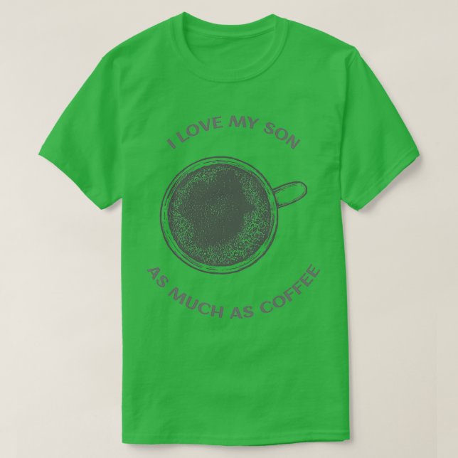 T-shirt Fête des pères Son Café (Design devant)
