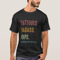 Fête des pères tatouée en laiton Pops encrée Prése
