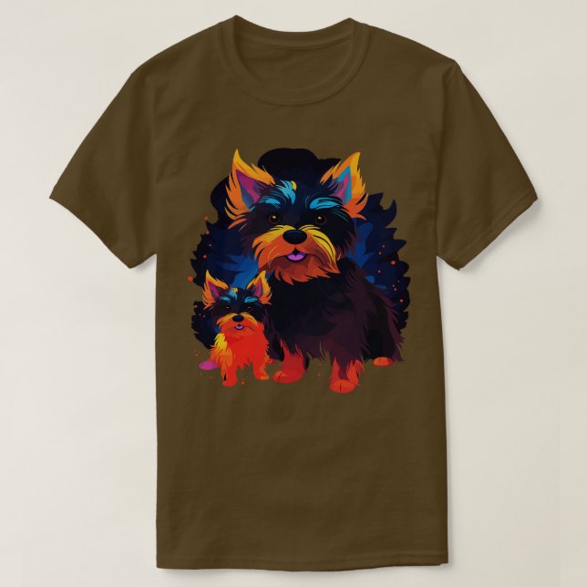 T-shirt Fête des pères Terrier australien (Design devant)