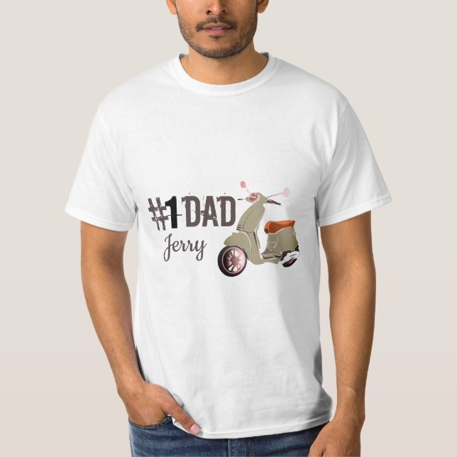 T-shirt Fête des pères Vespa  (Devant)