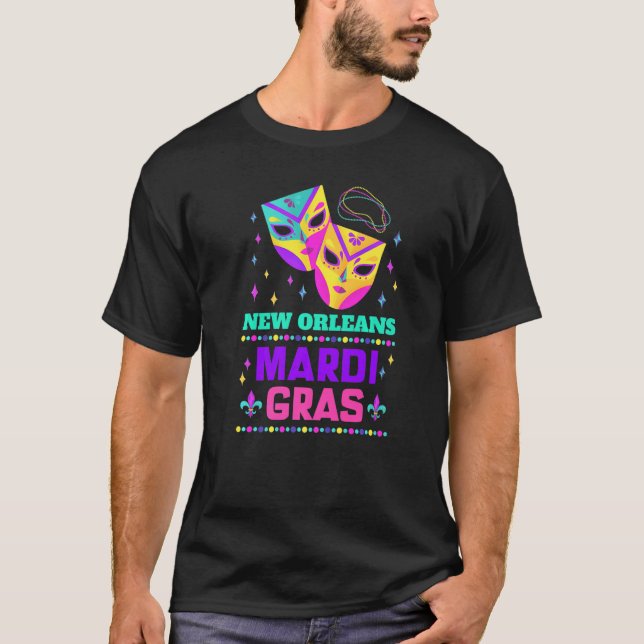 T-shirt Fête Des Perles Et Blings 2022 Carnaval Nouvelle-O (Devant)