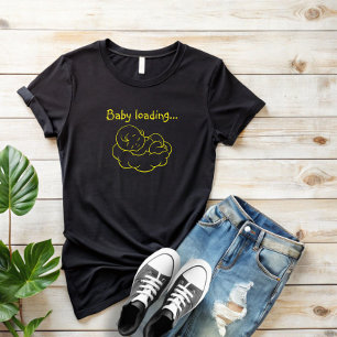 T-shirt Fête des premières mères enceintes jaune