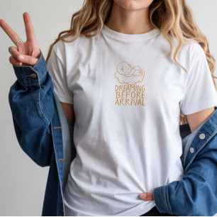 T-shirt Fête des premières mères enceintes rouge