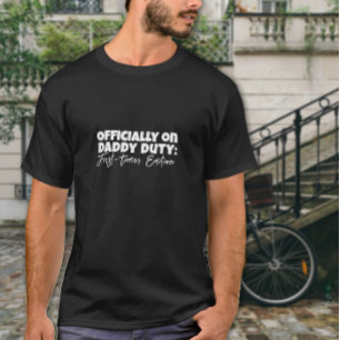 T-shirt Fête des Premiers Pères Cadeau ironique Lettre bla